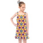 Wavey shapes pattern                                                           Kids  Overall Dress