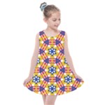 Wavey shapes pattern                                                           Kids  Summer Dress