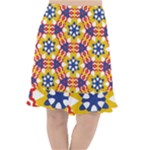 Wavey shapes pattern                                                                 Fishtail Chiffon Skirt