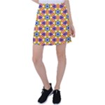 Wavey shapes pattern                                                                  Tennis Skirt