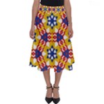 Wavey shapes pattern                                                              Perfect Length Midi Skirt