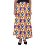 Wavey shapes pattern                                                            Flared Maxi Skirt