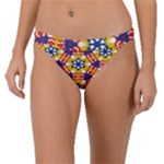 Wavey shapes pattern                                                             Band Bikini Bottom