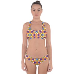 Wavey shapes pattern                                                             Cross Back Hipster Bikini Set from ArtsNow.com