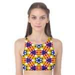 Wavey shapes pattern                                                              Tank Bikini Top