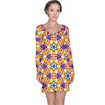 Wavey shapes pattern                                                              nightdress