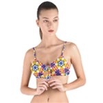 Wavey shapes pattern                                                            Tie Up Cut Bikini Top