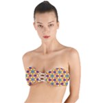 Wavey shapes pattern                                                         Twist Bandeau Bikini Top