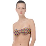 Wavey shapes pattern                                                            Classic Bandeau Bikini Top