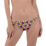 Wavey shapes pattern                                                              Ring Detail Bikini Bottom