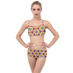 Wavey shapes pattern                                                            Layered Top Bikini Set