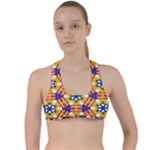 Wavey shapes pattern                                                             Criss Cross Racerback Sports Bra