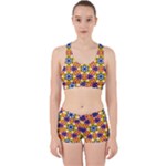 Wavey shapes pattern                                                              Work It Out Sports Bra Set