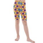 Wavey shapes pattern                                                             Kid s Swim Shorts