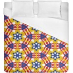 Wavey shapes pattern                                                               Duvet Cover (King Size)