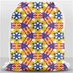 Wavey shapes pattern                                                              Large Drawstring Bag