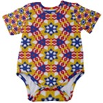 Wavey shapes pattern                                                    Baby Short Sleeve Bodysuit