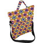 Wavey shapes pattern                                                              Fold Over Handle Tote Bag