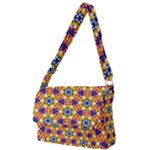 Wavey shapes pattern                                                              Full Print Messenger Bag