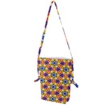 Wavey shapes pattern                                                              Folding Shoulder Bag