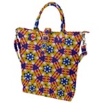 Wavey shapes pattern                                                              Buckle Top Tote Bag