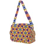 Wavey shapes pattern                                                           Buckle Multifunction Bag