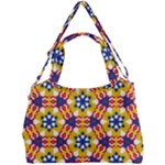 Wavey shapes pattern                                                           Double Compartment Shoulder Bag