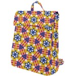 Wavey shapes pattern                                                           Flap Top Backpack