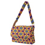 Wavey shapes pattern                                                          Full Print Messenger Bag (M)