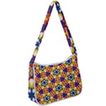 Wavey shapes pattern                                                          Zip Up Shoulder Bag