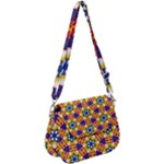 Wavey shapes pattern                                                         Saddle Handbag