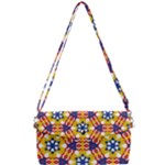 Wavey shapes pattern                                                          Removable Strap Clutch Bag