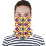 Wavey shapes pattern                                                          Face Seamless Bandana (Adult)