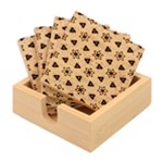 Wavey shapes pattern                                                       Bamboo Coaster Set