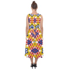 Midi Tie-Back Chiffon Dress 