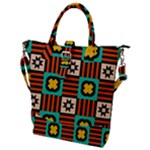 Shapes in shapes                                                               Buckle Top Tote Bag