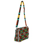 Shapes in shapes                                                           Shoulder Bag with Back Zipper