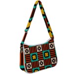 Shapes in shapes                                                           Zip Up Shoulder Bag