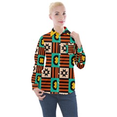 Women s Long Sleeve Pocket Shirt 