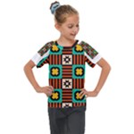 Shapes in shapes                                                            Kids  Mesh Piece Tee