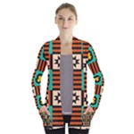 Shapes in shapes                                                              Women s Open Front Pockets Cardigan