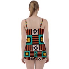 Tie Front Two Piece Tankini 