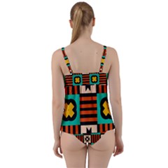 Twist Front Tankini Set 