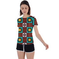 Back Circle Cutout Sports T-Shirt 