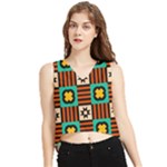 Shapes in shapes                                                               V-Neck Cropped Tank Top