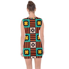 Lace Up Front Bodycon Dress 