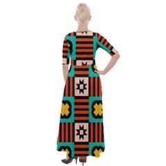 Half Sleeves Maxi Dress 