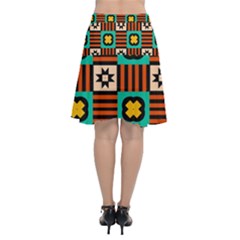 Chiffon Wrap Front Skirt 