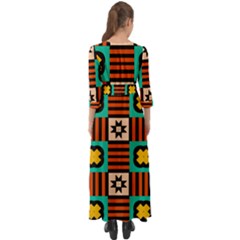 Button Up Boho Maxi Dress 