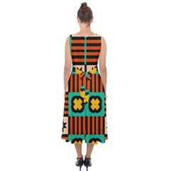 Midi Tie-Back Chiffon Dress 